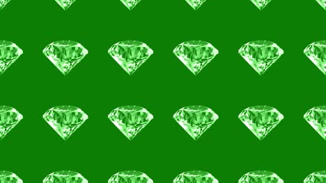 green diamond pattern