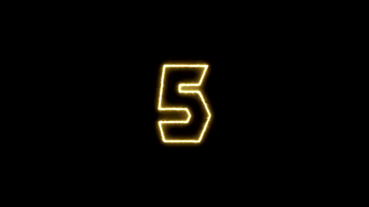 Happy new year 2020 fire number count down card