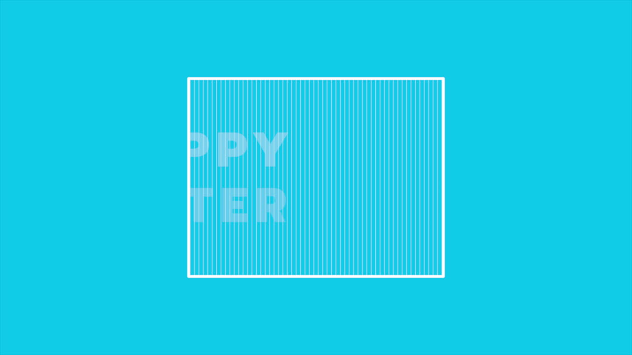 패션 블루 그라데이션 프레임에 행복한 부활절