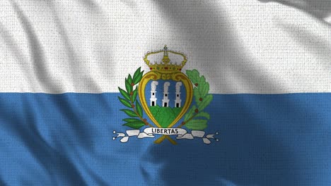 san marino flag - realistic 4k - 60 fps flag of the san marino waving in the wind.