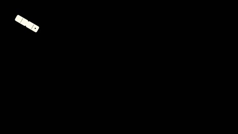 set of domino arrows on 4k transparent background with alpha channel.