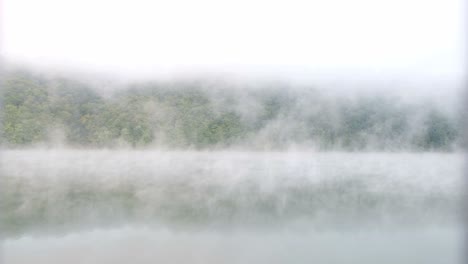 fog over the forest with the river beautiful morning landscape fog over the forest with the river beautiful morning landscape forest river flows in the fog