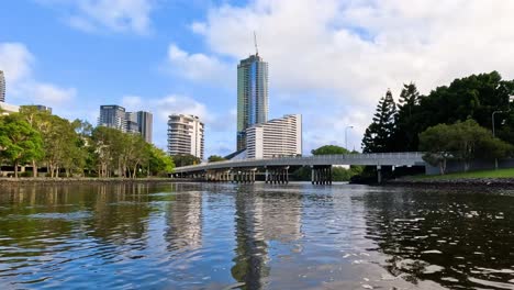 scenic river cruise with city skyline views