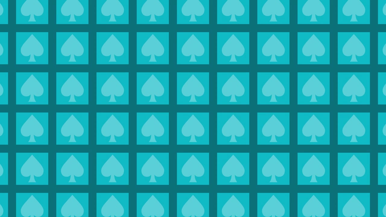 Teal Spades Pattern