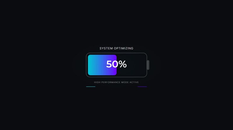 Digital Battery Charging Progress Bar Animation