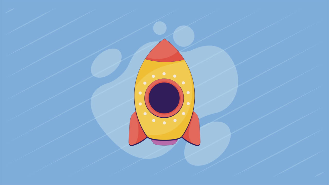 Cute Rocket Illustration