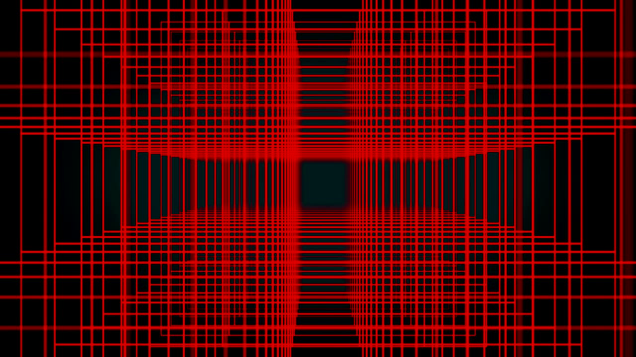 fondo abstracto popular túnel futurista con animación de luz renderizado en 3d