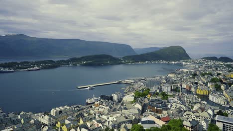 aksla at the city of alesund , norway