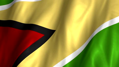 guyana waving flag 4k