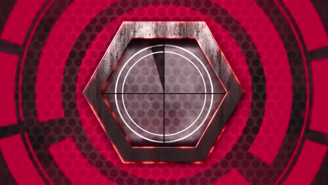 animación del procesamiento de datos sobre el escaneo del alcance y el fondo oscuro