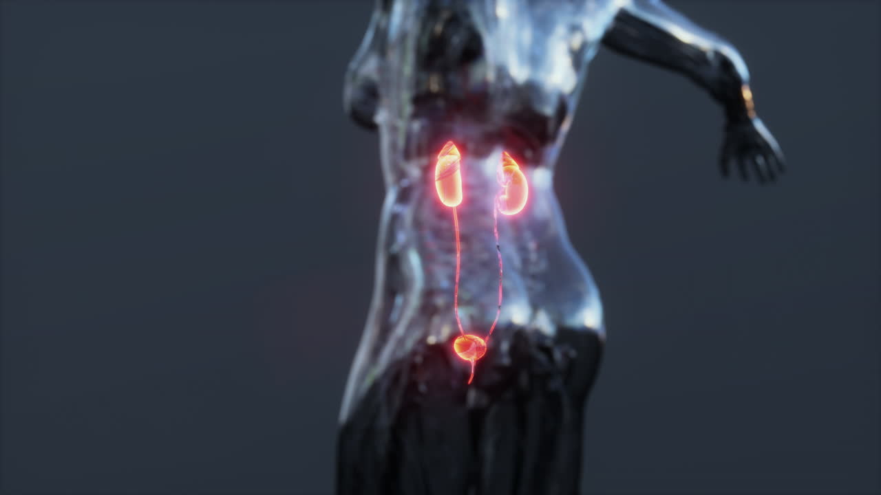 Human Urinary System and Kidneys Anatomy