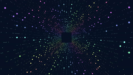 Cuadrado-De-Movimiento-Con-Puntos-Y-Líneas-De-Arco-Iris