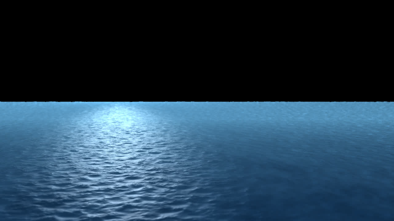 Realistic Ocean Surface Waves Loop – Transparent Overlay Animation