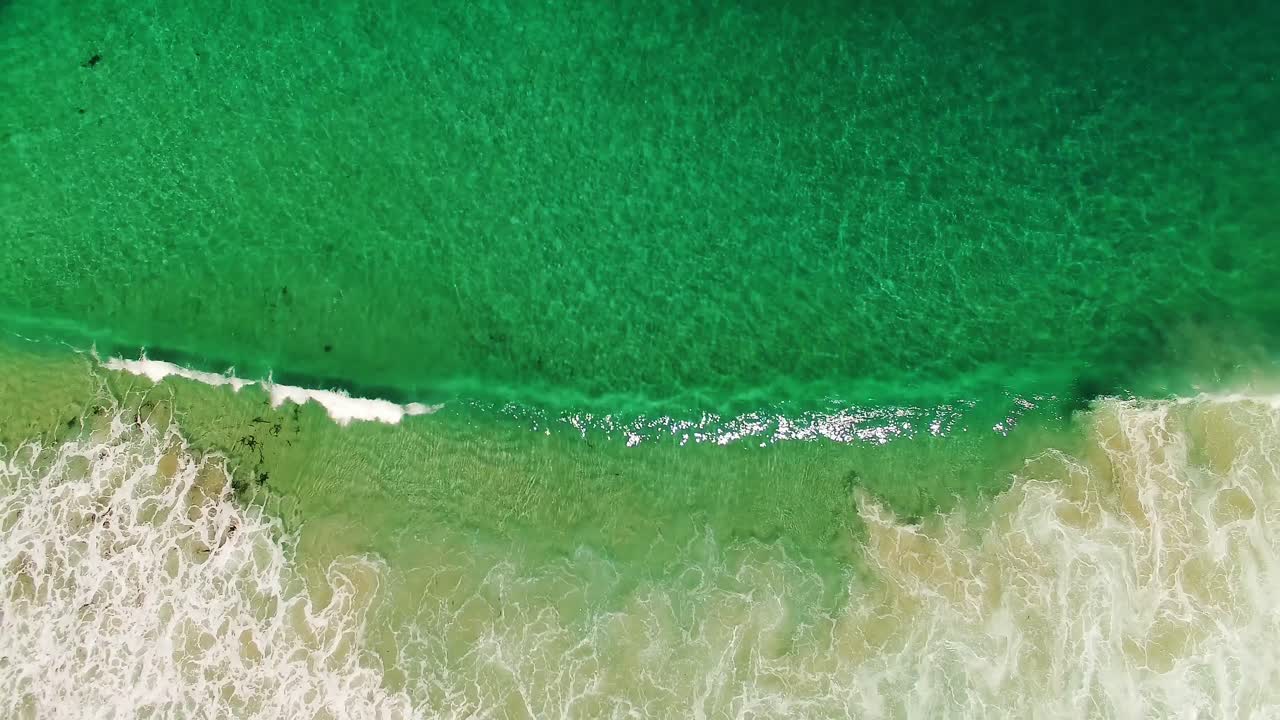 aerial de una hermosa playa