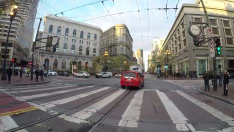 Time-lapse-view-of-downtown-San-Francisco