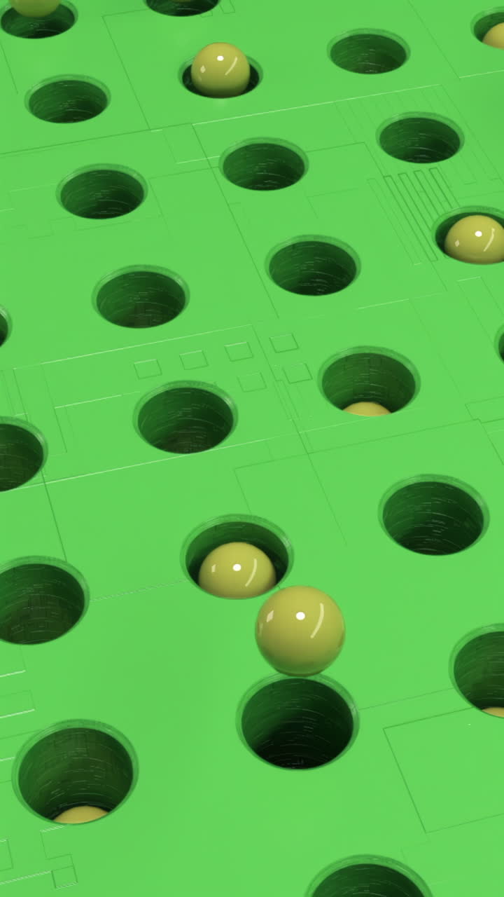 Abstract Geometric Pattern with Circles and Spheres