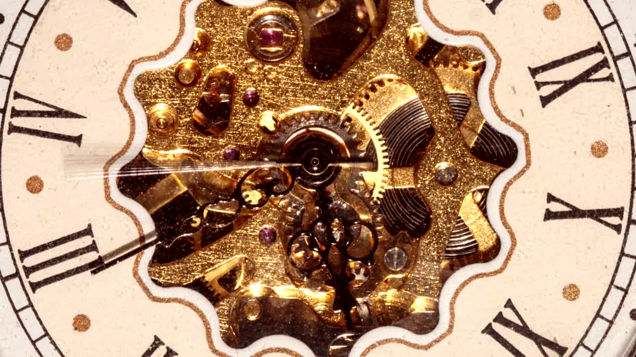 Spiral clock track of time