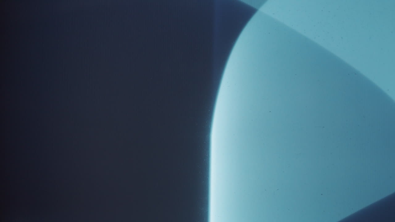 Vintage TV Screen with Light Interference