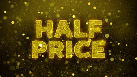 half price sale graphic design