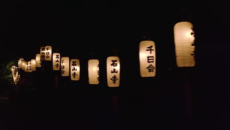 Sennichi-e-Lantern-Festival-at-Ishiyama-Dera,-Shiga