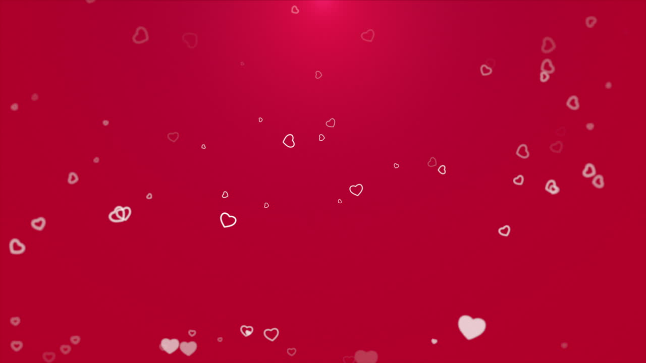 día de san valentín fondo brillante animación corazón romántico 15