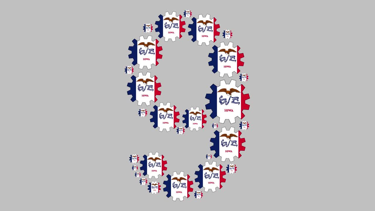 el número nueve de iowa.