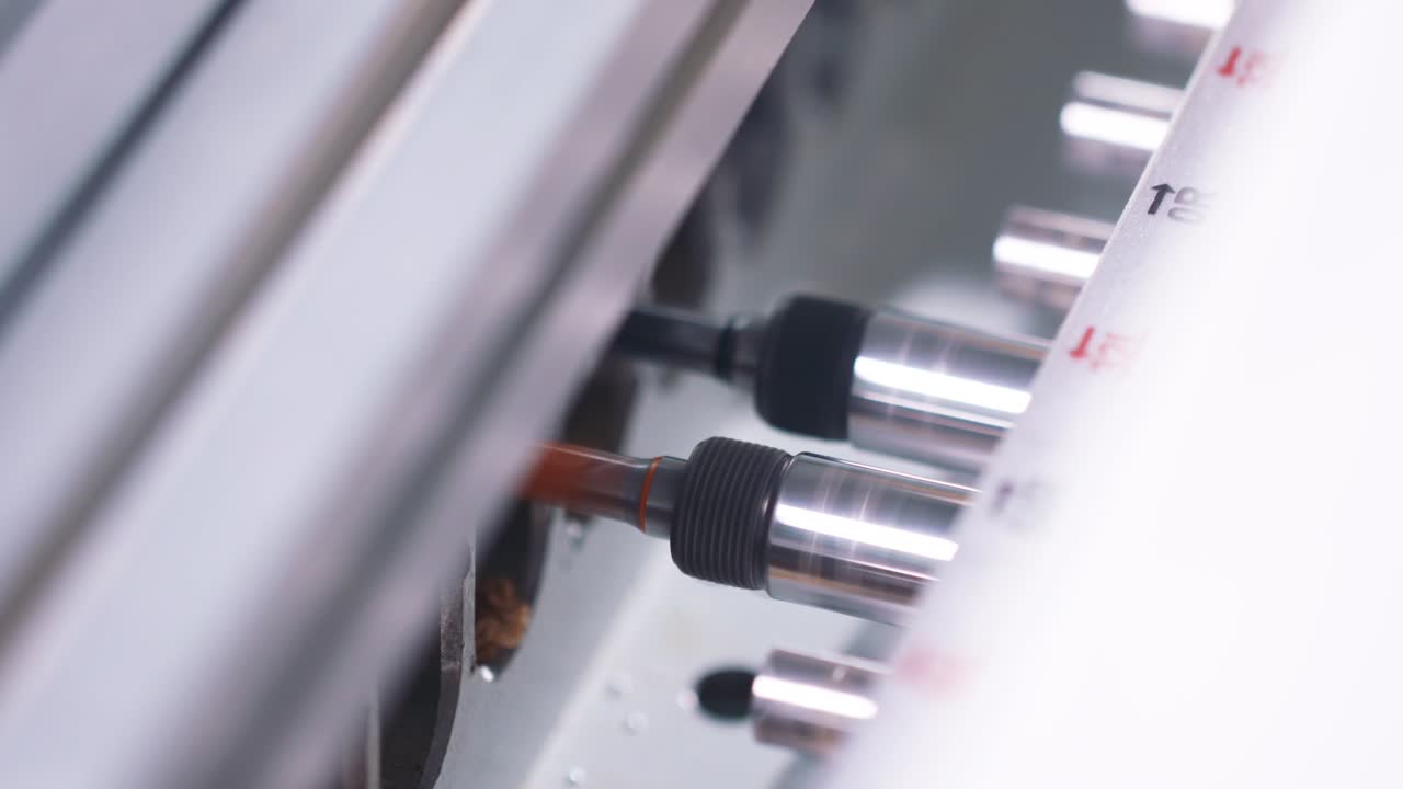 proceso de la máquina de perforación industrial