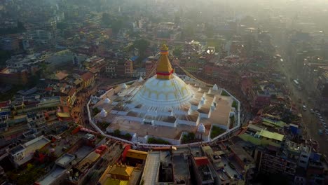 stupa bodhnath kathmandu, nepal - 26 de octubre de 2017