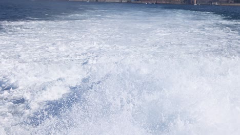 waves crashing and splashing in sorrento, naples