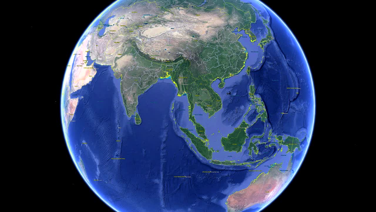 발과 함께 필리핀: 우주에서 3d 지구 - 필리핀 외부