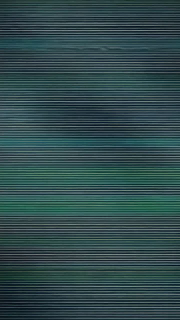 Vertical video: Streaming glitch noise across screen in abstract zone, with tinted horizontal lines