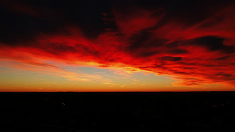 nubes rojas de colorado