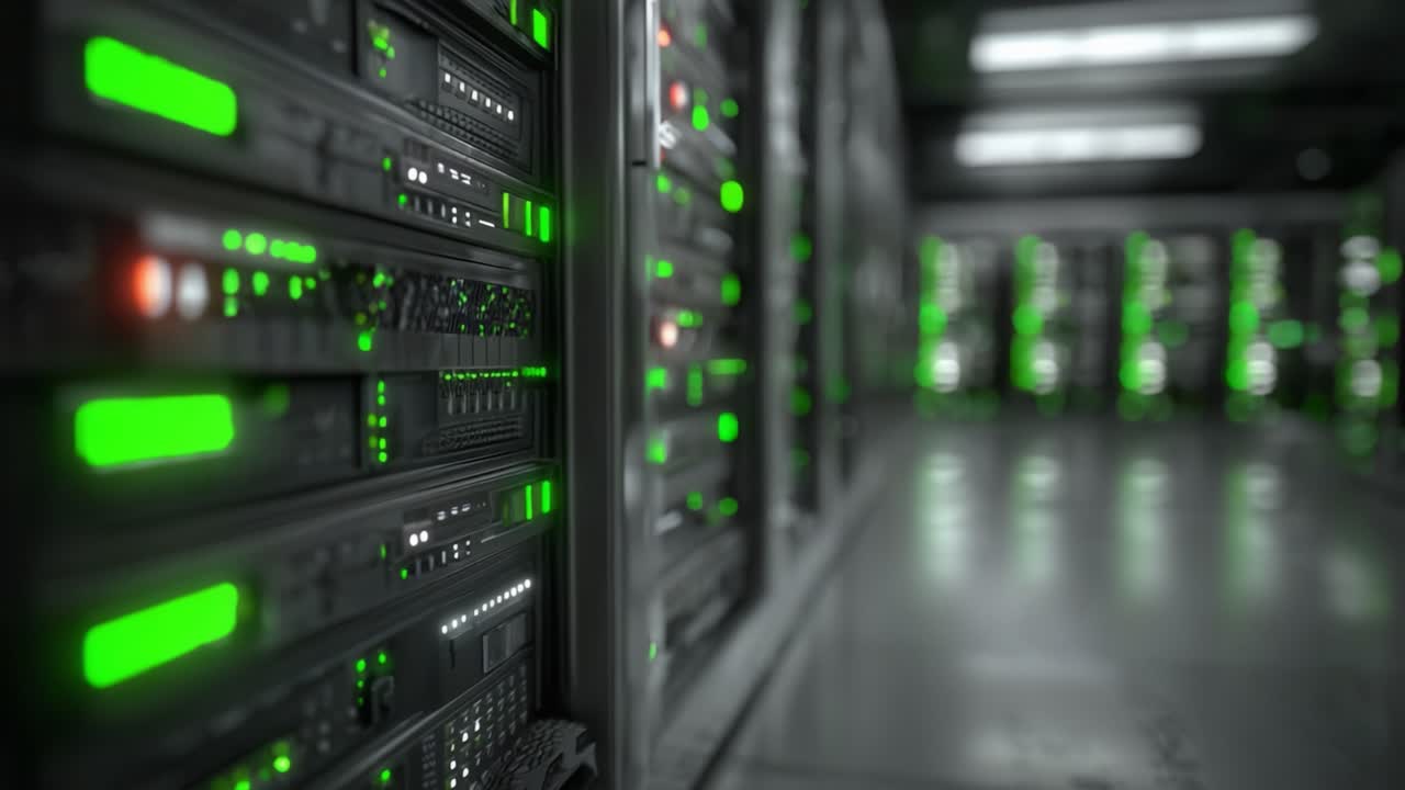 A Glimpse into the World of Data Centers: Exploring the Complex Network of Servers with Green Indicators in an Organized Digital Environment