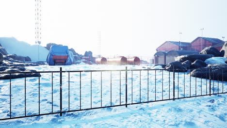 Vista-De-La-Importante-Estación-Antártica