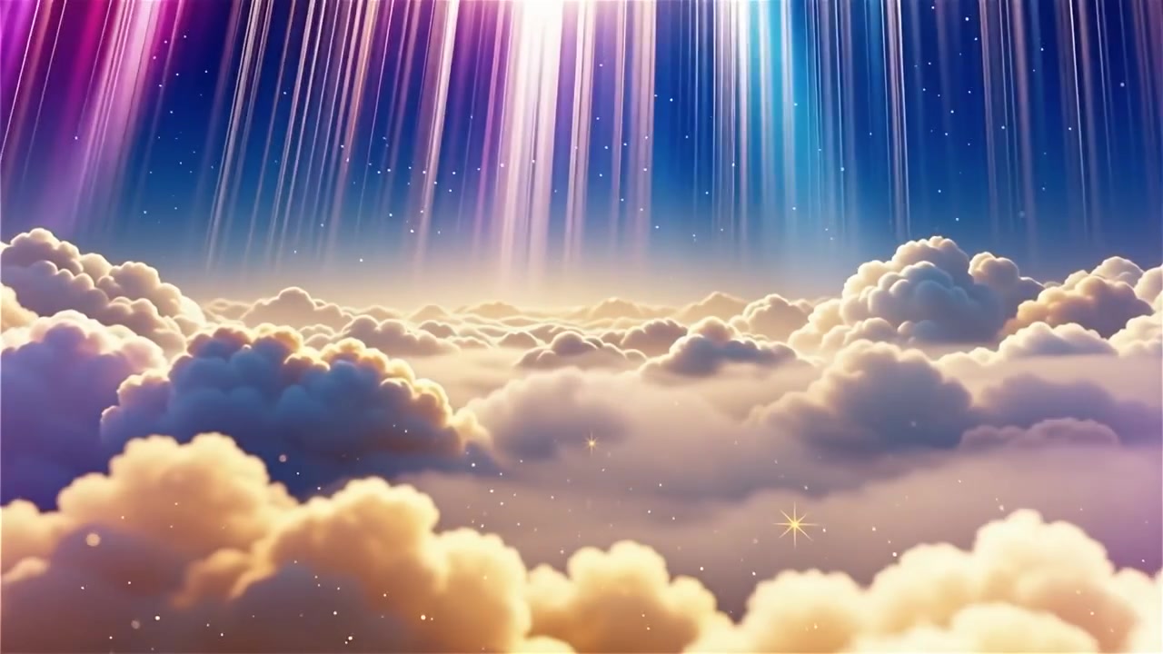 Christian Heavenly Light Worship Background