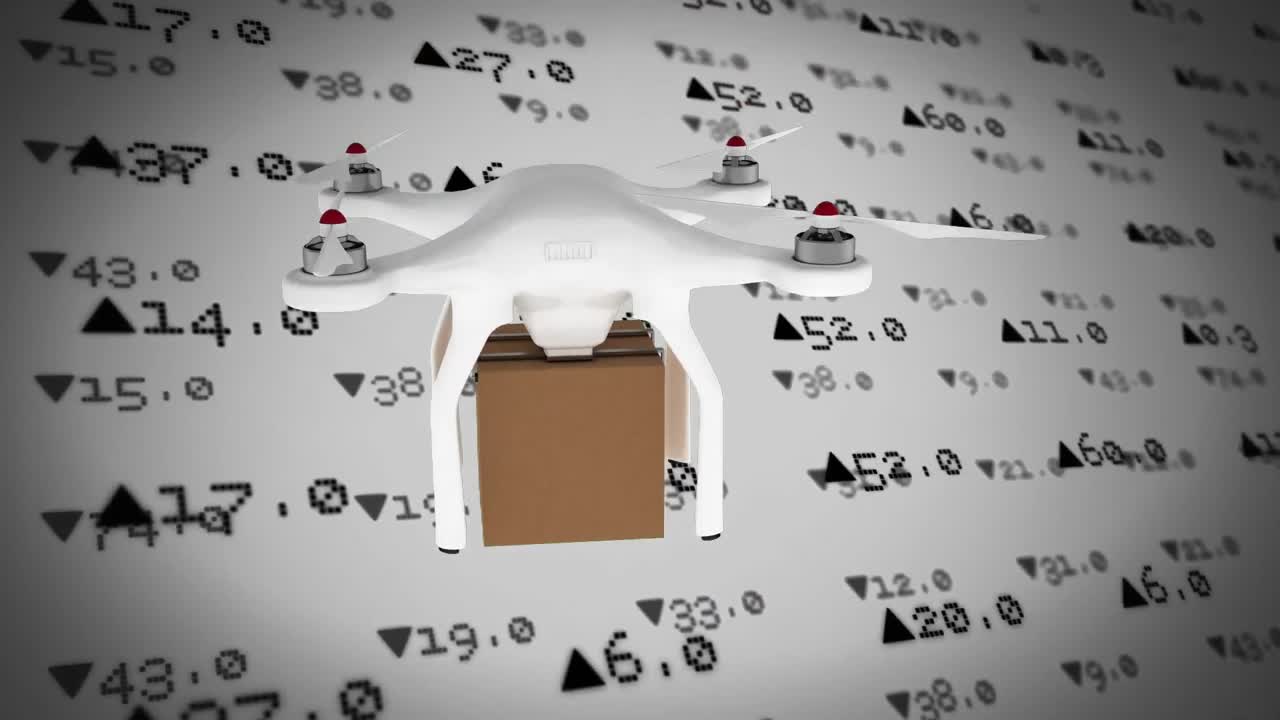 주식 시장에 대한 드론 배달