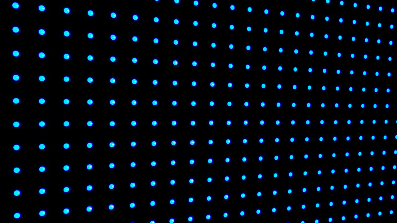 fondo abstracto con animación en movimiento puntos de luz digital led brillantes para evento, concierto o título que se muestra en la presentación