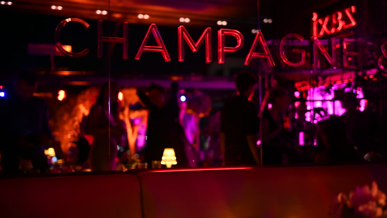 CHISINAU, MOLDOVA - JUNE 24 2023: People dancing at night club