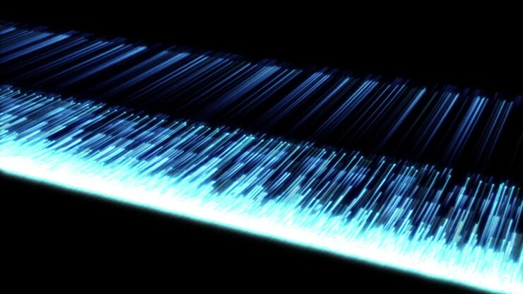 Video of multiple blue lines