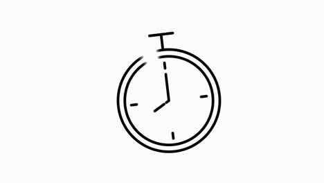 simple of time related motion gray line icon. contains such icons as timer, speed, alarm, restore, time management, calendar and more. motion graphic.