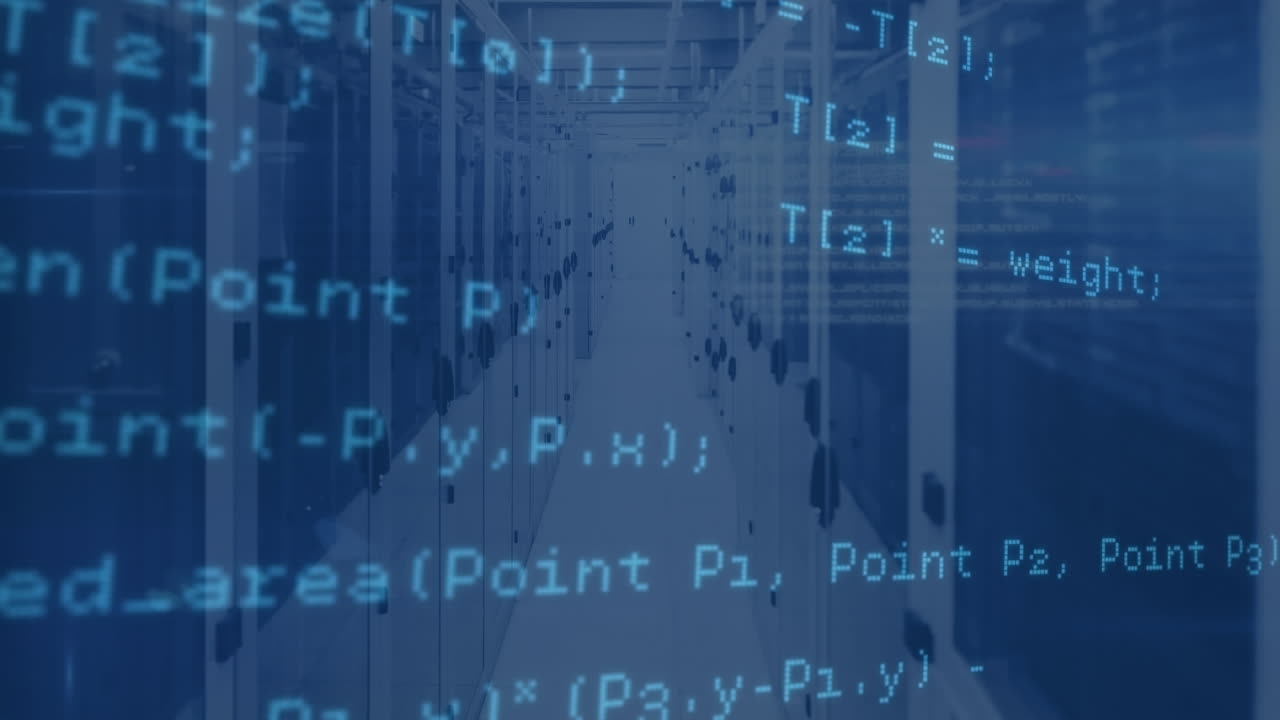 Animation of data processing over computer servers