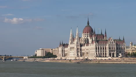 budapest during summer with a nice view over the city and river