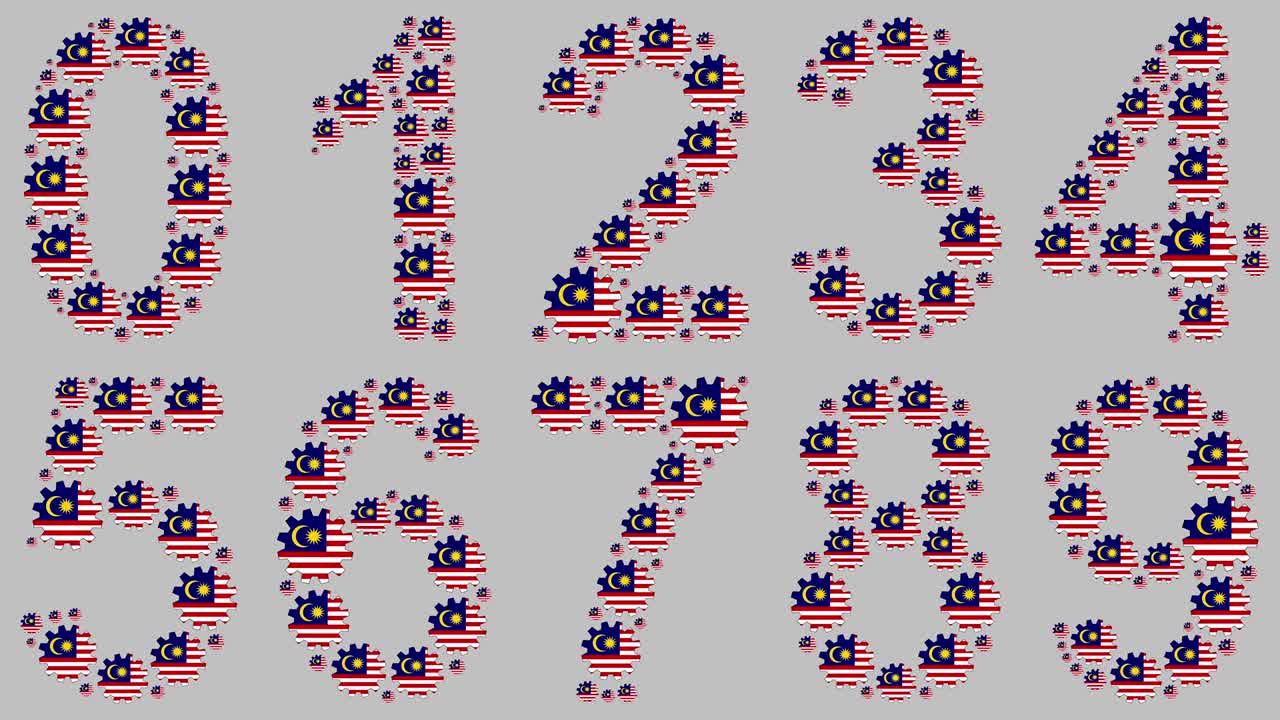 말레이시아 숫자 세트