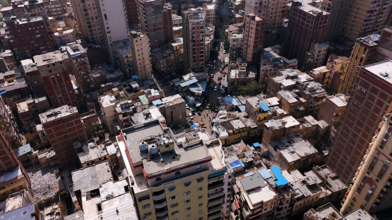 Alexandria cityscape by the sea captured from above