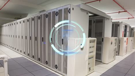 animation of scope scanning over server room