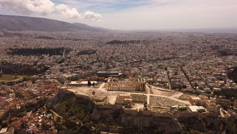 Drone-footage-of-Athens-city-and-Acropolis