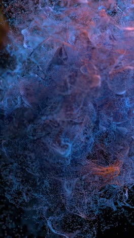 explosión de partículas de fluido abstracto