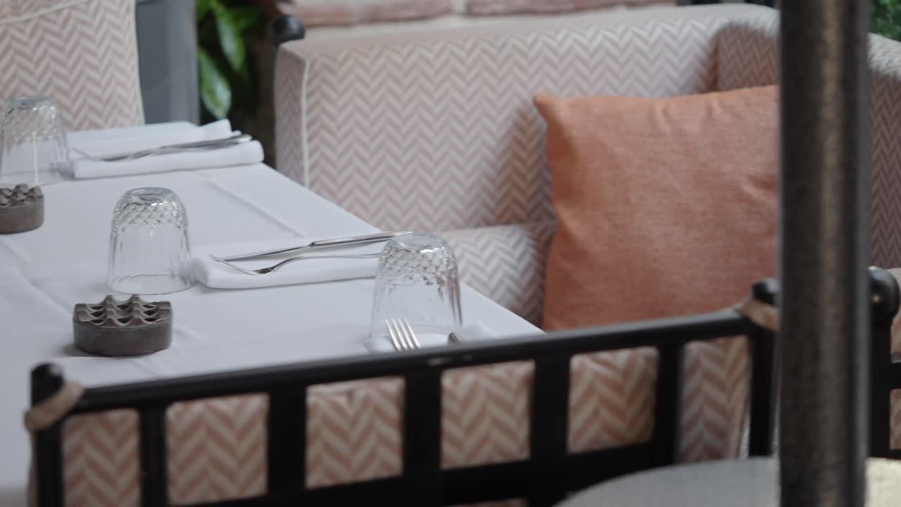 Elegant Table Setting in a Restaurant