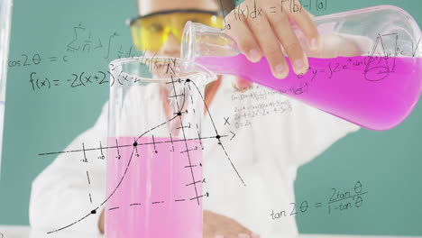 boy mixing chemicals with equations 4k