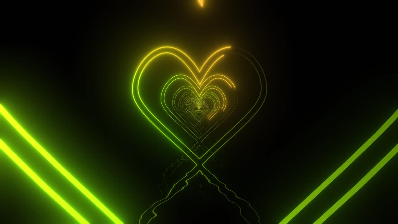 네온 심장 터널